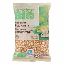 Maíz crudo para palomitas ecológico Carrefour Bio 350 g.