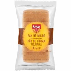 Pan de molde con cereales Schär sin gluten y sin lactosa 300 g.