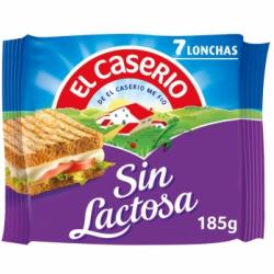 Queso fundido en lonchas El Caserío sin lactosa 185 g.