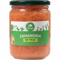 Zanahoria en tiras Classic Carrefour 250 g.
