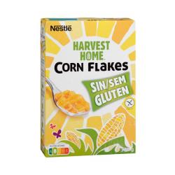 Cereales copos de maíz Corn Flakes Harvest Home sin gluten Caja 0.375 kg