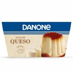 Flan de queso Danone sin gluten pack de 4 unidades de 100 g.