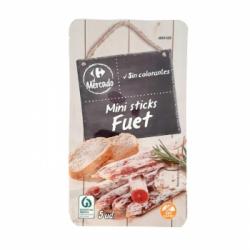 Mini fuet Carrefour El Mercado sin gluten 50 g