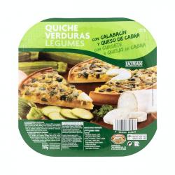 Quiche verduras Hacendado con calabacín y queso de cabra  0.39 kg