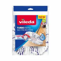 Recambio Microfibra Fregona Giratoria VILEDA Turbo 3in1