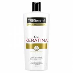 Acondicionador liso keratina con aceite marula hasta 72h control del encrespamiento Tresemmé 685 ml.