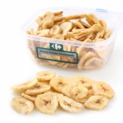 Banana rodajas deshidratada Carrefour tarrina 175 g