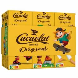 Batido de cacao Cacaolat sin gluten pack de 6 briks de 200 ml.