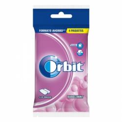 Chicles bubblemint Orbit 4 paquetes de 10 ud.