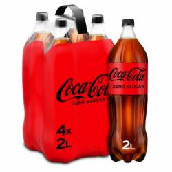 Coca Cola zero azúcar pack 4 botellas 2 l.