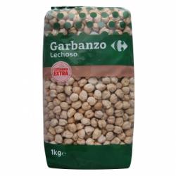 Garbanzo lechoso categoría extra Carrefour 1 kg.