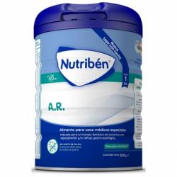 Leche infantil desde 1 día en polvo Nutribén A.R. sin aceite de palma lata 800 g.