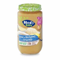Tarrito de crema bechamel con lenguado desde 6 meses Hero Baby sin aceite de palma 235 g.