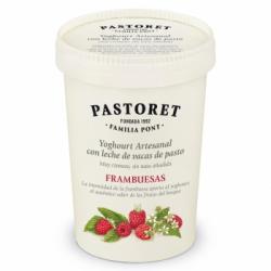 Yogur de frambuesa Pastoret sin gluten 500 g.