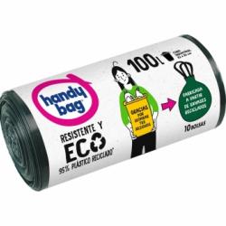 Bolsas de Basura Resistente y Eco 95% Reciclado Handy Bag 100l 10 ud