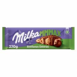Chocolate con leche y avellanas enteras Milka Mmmax 270 g.