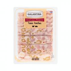 Galantina con aceituna y pimiento Hacendado finas lonchas Paquete 0.15 kg