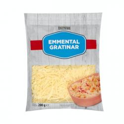 Queso rallado emmental gratinar Hacendado Paquete 0.2 kg