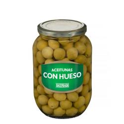 Aceitunas manzanilla Hacendado con hueso Tarro 0.835 kg