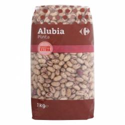 Alubia pinta categoría extra Carrefour 1 kg.