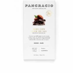 Chocolate negro con nibs de flor de sal Pancracio sin gluten 100 g.