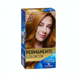 Coloración permanente 7.43 cobre cálido Deliplus Caja 1 ud