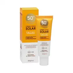 Crema protección solar facial Deliplus FPS 50+ Bote 0.05 100 ml