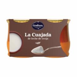 Cuajada de leche de oveja Goshua pack de 2 unidades de 140 g.