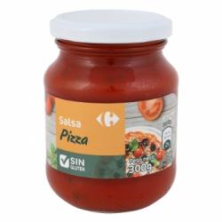 Salsa para pizza al orégano Carrefour sin gluten tarro 300 g.