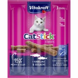 Snack mini atún y bacalao para gato adulto Cat Stick 3 ud