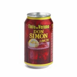 Tinto de verano limón Don Simón lata 33 cl.