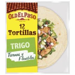 Tortillas de trigo Old el Paso sin lactosa 12 ud.