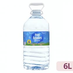 Agua mineral Font Agudes Garrafa 6 L