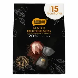 Bombones de chocolate negro 70% cacao Nestlé Dark 165 g.