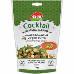Cocktail de picatostes con aceite de oliva Esgir sin gluten y sin lactosa 70 g.