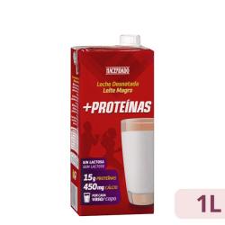 Leche +Proteínas desnatada Hacendado Brick 1 L