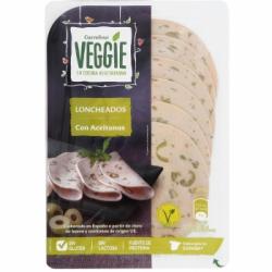 Lonchas vegetarianas con verduras y aceitunas Carrefour Veggie sin gluten y sin lactosa 100 g.