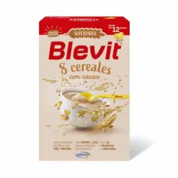 Papilla infantil desde 12 meses 8 cereales con cacao Blevit 500 g.