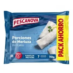 Porciones de merluza del Cabo Pescanova 700 g.