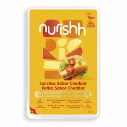 Preparado sabor cheddar en lonchas Nurishh sin gluten sin lactosa 160 g.