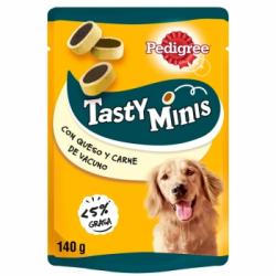 Snack de buey y queso para perro Pedigree Tasty Mini 140 g.