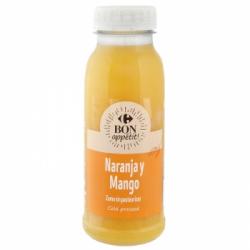 Zumo de naranja y mango Carrefour botella 25 cl