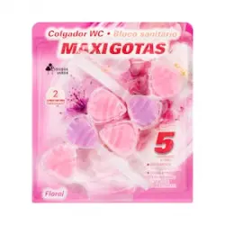 Colgador WC Maxigotas Floral Bosque Verde Paquete 0.08 kg