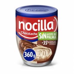 Crema de cacao y leche con avellanas Nocilla sin gluten y sin aceite de palma 360 g.