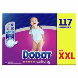 Pañales Dodot Activity T6 (13+ kg.) 117 ud.