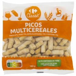 Picos multicereales Carrefour 180 g.