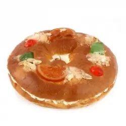 Roscón de Reyes relleno de Nata Carrefour sin gluten 500 g