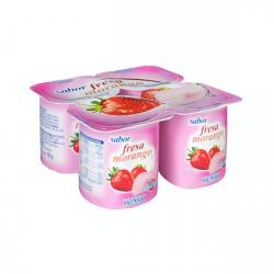Yogur sabor fresa Hacendado 4 ud. X 0.125 kg