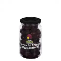 Aceitunas negras naturales de Aragón Campo Nature Tarro 0.2 kg