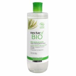 Agua micelar suave con extracto de alga marina para todo tipo de pieles ecológica Nectar Of Bio 400 ml.